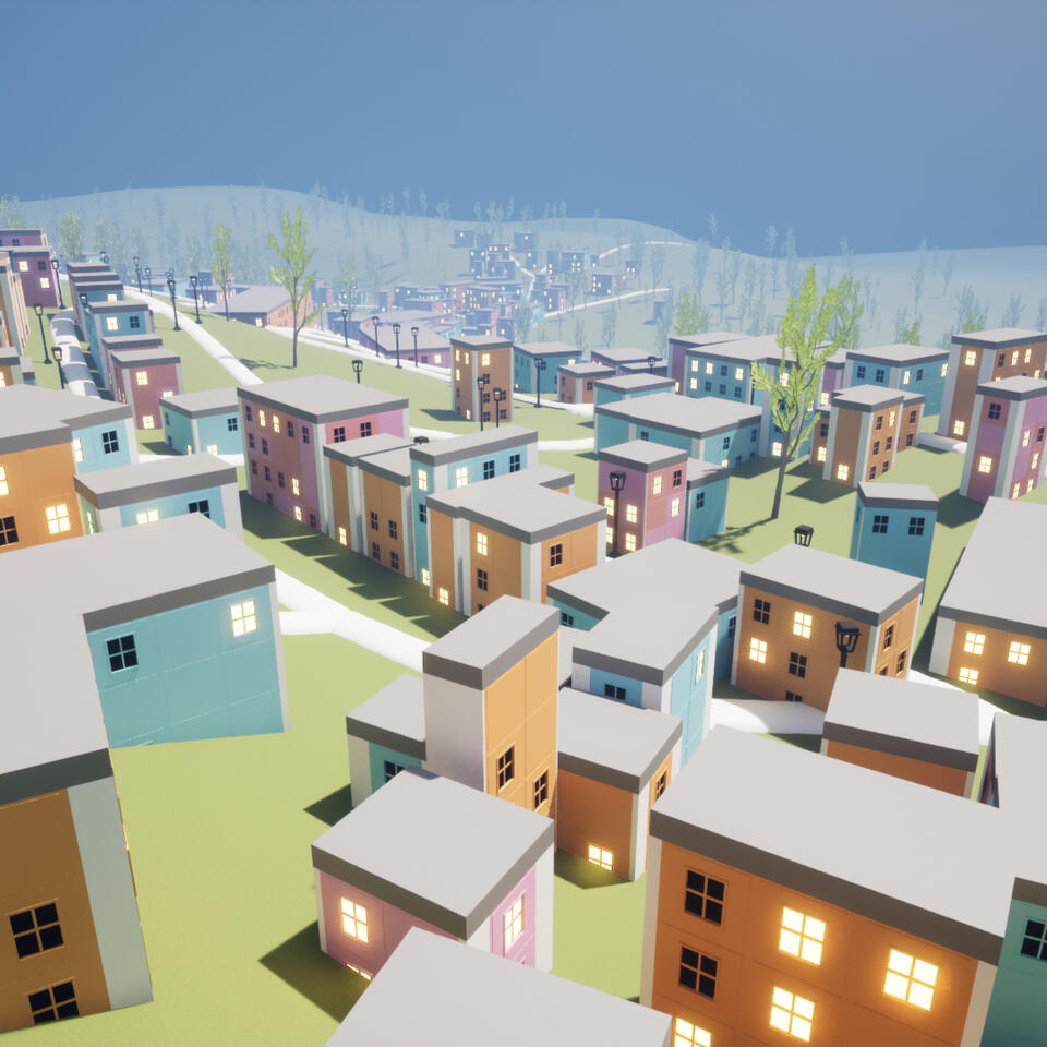 City Backdrops in Houdini using Mapbox / OSM Data